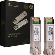 Extralink Sfp 10G 2-Pack modulis 10Gbps. Lc/Upc. 1310Nm. 10Km. viens režīms. Dom Single mode.
