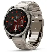 Garmin sporta pulkstenis Fenix 8 Amoled 47 mm safīra nerūsējošā tērauda rokassprādze Zegarek sportowy 47Mm Sapphire Stainless Steel Bracelet