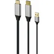 Gembird Displayport  Hdmi Av adapteris. melns A-Hdmim-Dpm-01 Adapter Displayport czarny