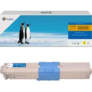 GG toneris Ar saderīgs ar Oki 44973533. Nt-Coc301Fy. dzeltens. 1500S Toner kompatybilny toner yellow.