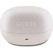 Guess Bluetooth austiņas Gutwst88Mctgp Tws dokstacijas rozā kapsulas drukāts logotips Headphones Docking Station Pink Capsule Printed Logo