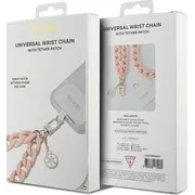 Guess Guoucbmc4Mp universāla liela rokas siksna rozā/rozā akrila 4G šarms Universal Big Hand Strap Acrylic Charm