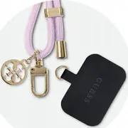 Guess Guoucnmg4Eu universāla Cbdy auklas siksna ceriņi/lila neilona 4G metāla šarms Universal Cord pasek liliowy/lila Nylon Metal Charm