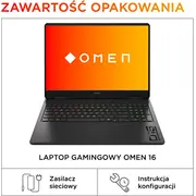 Hp Omen Gaming 16-Am0229Nw Intel Core Ultra 7 255H klēpjdators 40.6 cm 16 collas 2K 24 Gb Ddr5-Sdram 1 Tb Ssd Nvidia Geforce Rtx 5060 Wi-Fi 6E 802.11Ax Windows 11 Home Ai Pc Black Laptop Czarny