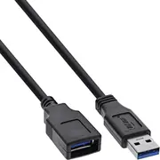 Inline Usb-A  Usb-A Usb Kabelis melns B-35610 Kabel Usb Usb-A Czarny