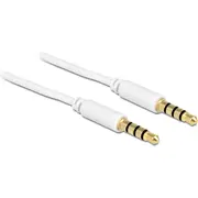 Kabelis Delock domkrats ligzda balts 83441 Kabel Jack 3.5Mm 2M