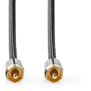 Kabelis Nedis Rca zemfrekvences skaļrunis 5412810318711 Catb24100Gy50 Subwoofer 5M