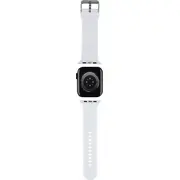 Karls Lāgerfelds Klawlslcnh Apple pulksteņa siksniņa 42/44/45/49 mm balta/balta 3D gumijas Choupette galva Karl Lagerfeld Pasek Watch 42/44/45/49Mm strap Rubber Head