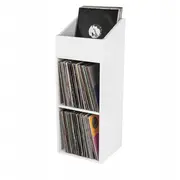 Krāšņs ierakstu plaukts 330 balts Glorious Record Rack White