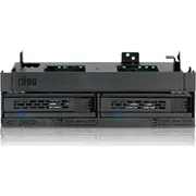 Ledus doks 2X 2.5 Sas Sata Slim Odd 5.25 slots Expresscage Mb732Spo-B Icy Dock Sas/Sata Slot