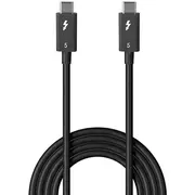 Lindy 31130 Thunderbolt kabelis 1 m 80 Gbit/S melns Kabel Czarny