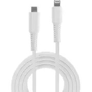 Lindy Usb-C  zibens kabelis. balts 31315 Kabel Usb Usb-C Lightning