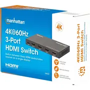 Manhetenas slēdzis Hdmi 2.0 4K60Hz automātiskā Manhattan Switch 3X 3-Portowy Automatyczny