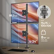Monitor Acc Wall Melnais D208E-B Onkron 4262392440062 Mount/13-34 Black
