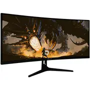 Monitors Arozzi Nova 34 Izliekts datora monitors 86.4 cm 3440 x 1440 px Quad Hd Led melns Monitor Curved monitor komputerowy Czarny