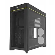 Montech Hs01 pc-gehäuse. midi-tornis. Atx. Argb. Tempred Glass-Schwarz Midi-Tower. aRGB. Tempered Glass schwarz