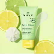 Nuxe saldo citronu roku un nagu krējuma komplekts. 30 ml lūpu krāsa. Zestaw Sweet Lemon Krem do paznokci. 30Ml Pomadka ust. 4G