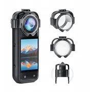 Objektīva pārsega objektīva aizsardzība. uzspiežams rūdīts stikls Insta360 Obiektywu Ochrona Na Obiektyw Hartowane Snap-On Do X5 Pu750T