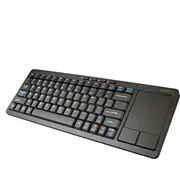 Omega tastatūra Okb004B bezvadu melna Asv Klawiatura Bezprzewodowa Czarna Us