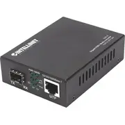 Optisko šķiedru pārveidotājs Intellinet Network Solutions 508216 multivides Gigabit 1000Base-T Rj45 uz Sfp slotu. Poe inžektors Net-Wrpa-Inn-029 Konwerter Media konwerter na Slot Sfp. injector