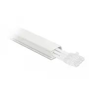 Organizators Delock Kabelkanal ar Deckel 26 x 13 mm Lange 1 m weiss Organizer mit