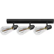 Orno Rio Sp 3 griestu lampa. sienas un armatūra. E27 maks. 3X60W. Ip20. melns Lampa sufitowa oprawa max. czarna