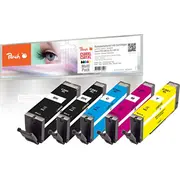 Peach Pi100-378 tintes kasetne 5 gab. Replacement High Xl production Black. Cyan. Purple. Yellow Tuszem szt. Zamiennik Wysoka Czarny. Cyjan. Purpurowy.