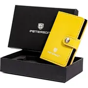 Peterson Ādas maciņš ar kartiņu un vizītkaršu turētāju Etui podajnikiem na karty