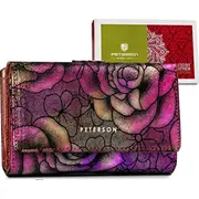 Peterson Ādas maks Ptn 42108-Md violets Portfel fioletowy