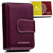 Peterson Leather sieviešu maks ar spiedpogu Nosize Portfel damski na zatrzask