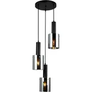 Piekaramā lampa Italux Smoke piekaramā Sardo Sg ēdamistabai Lampa dymiona do jadalni Pnd-5581-3A-BkSg
