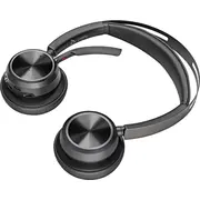 Poly austiņas Voyager Focus 2 Usb-C-C Usb-C/A adapteris uzlādes statīvs Zestaw Adapter podstawka
