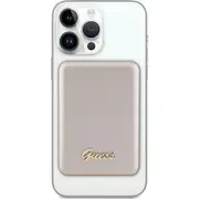 Powerbank Guess Induction 5W Gupbm3Algsgd 3000Mah zelta/zelta Magsafe Metāla Script logotips Indukcyjny Metal Logo