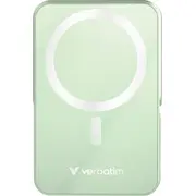 Powerbank verbatim lādiņš N Go magnētiskais bezvadu ar statīvu Usb-C Pd 3.0 zaļā krāsā Verbatim Charge Magnetic Wireless with Stand 10000Mah Green