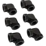 Raijintek Pelias D160906. adapteris  6Er-Pack. schwarz 16Mm. Grad Adapter
