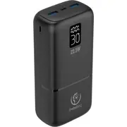 Rebeltec P30 Lcdpd Powerbank 30000Mah melns Czarny