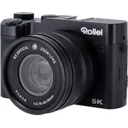 Rollei Powerflex X8 Dual objektīva hibrīda kamera 64 Mp Cmos 10720 X 6030 Px melns Lens Aparat hybrydowy px Czarny