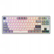 Royal Kludge Rk R87 Pro Asv Išdėstymas Chartreuse slēdži Pilkas Bumba Žaidimų Klaviatūra Us Switches Pilka