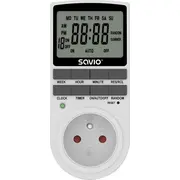 Savio taimeris ar Lcd ekrānu. 16A. 3680W. Ae-03 Programator czasowy ekranem Lcd.
