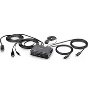 Startech kabelis Kvm 2 portu Usb AC Dp slēdzis 4K adapteris Adapter Cable 2-Port Switch