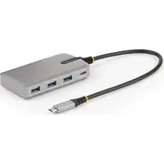 Startech Usb Hub Hb31C3A1Cdppd3 centrmezgli un koncentratori 3.2 Gen 2 3.1 Type-C 10000 Mbit/S Sudrabs Huby koncentratory Srebrny