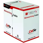 Techly instalācijas Kabelis U/Utp. Cat5E. trose. 305 m. pelēks 025640 Kabel instalacyjny linka. 305M. szary