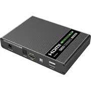 Techly Kvm paplašinātājs Hdmi/Usb pārslēdzējs. izmantojot vītā pāra Cat6A/7 līdz 70M 4K60Hz Extender po do