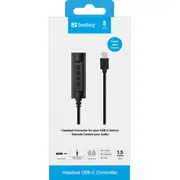 Usb-C kontroliera austiņas. 1.5 m Headset Controller. 1.5M
