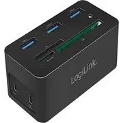 Usb-C stacija/replicators Ua0370 Stacja/Replikator Logilink 10W1