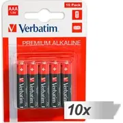 Verbatim Premium Aaa R03 baterija 10 gab. Bateria szt.