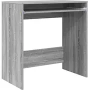 vidaXL datora galds Sonoma Grey Engineered Wood Compact Biurko komputerowe Szary Drewno Kompaktowe