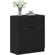 vidaXL bufete Melns ozols Koksnes materiāls Vidējs Sideboard Czarny drewnopochodny