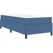 vidaXL Gultas rāmis Cits Zils 90 x 190 cm Velveta audums Ramka Inny Niebieski Tkanina sztruksowa