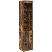 vidaXL Bufete no līmēta koka. kūpināts ozols 37.5X35X180 cm Komoda drewna klejonego